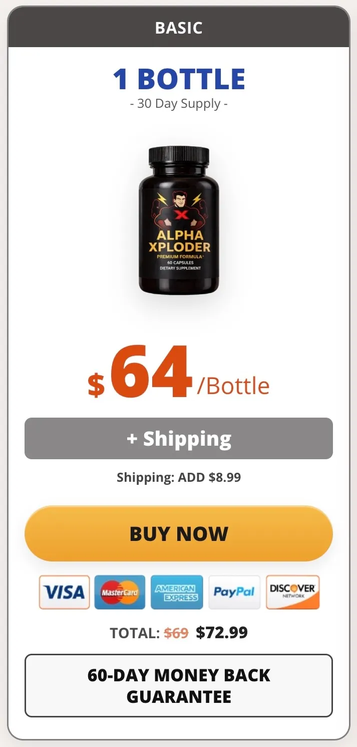 Alpha Xploder 1 bottle - 30 day supply